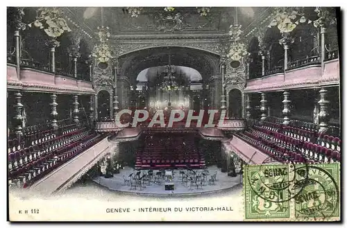 Cartes postales Geneve Interieur Du Victoria Hall