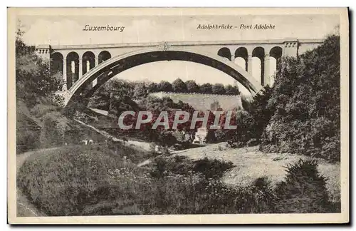 Ansichtskarte AK Luxembourg Adolphbrucke Pont Adolphe