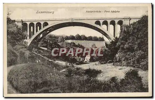 Cartes postales Luxembourg Adolphbrucke Pont Adolphe
