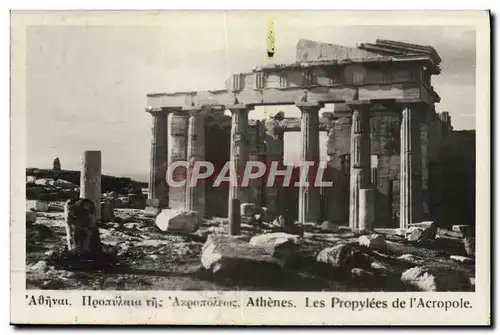 Cartes postales Athenes Les Propylees De l'Acropole