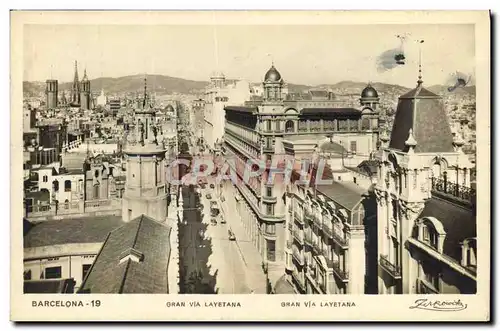 Cartes postales Barcelona Gran Via Layetana