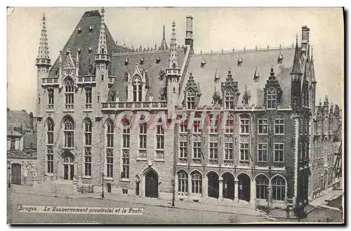 Cartes postales Brugee Le Gouvernement Provincial Et La Poste