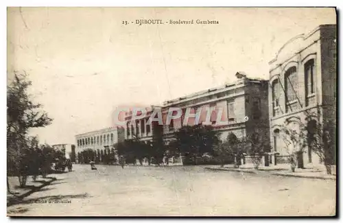 Cartes postales Djibouti Boulevard Gambetta Cote des Somalis