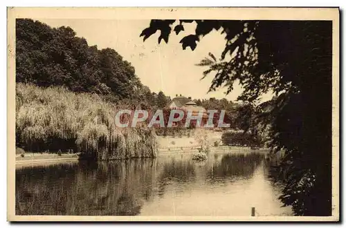 VINTAGE POSTCARD Low Longwy the Park the Pond