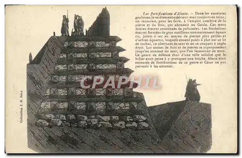 Ansichtskarte AK Les fortifications d&#39Alesia Enceintes gauloises Militaria