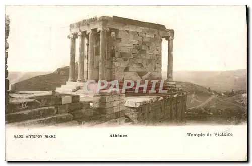 Cartes postales Athenes Temple de la Victoire