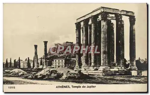 Cartes postales Athenes Temple de Jupiter