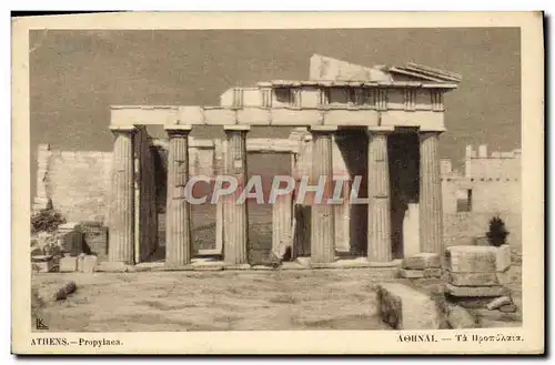 Cartes postales Athenes Propylaea