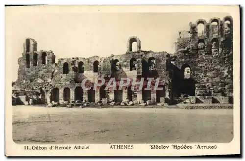 Cartes postales Athenes Odeon d'Herode Atticus