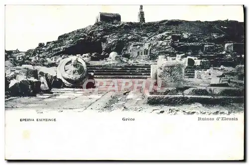 Cartes postales Grece Ruines d'Eleusis