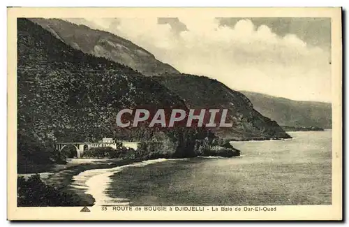 Ansichtskarte AK Bougie Route de Djidjelli La Baie de Dar El Oued