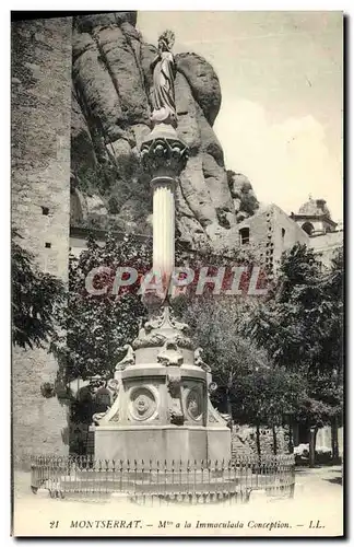 Cartes postales Montserrat Mto a la Immaculada Conception