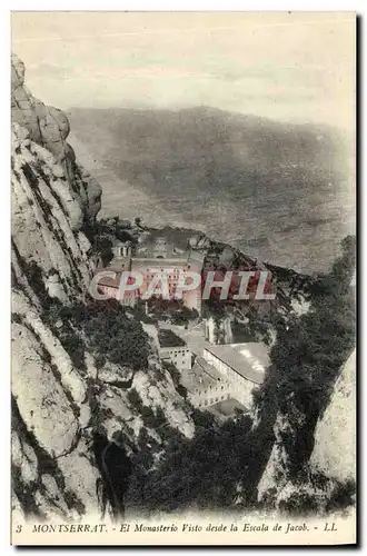 Ansichtskarte AK Montserrat Ei Monasterio Visto desde la Escala de Jacob