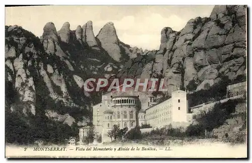 Cartes postales Montserrat Vista General del Monasterio