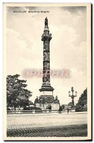 Cartes postales Bruxelles Colonne du Gongres