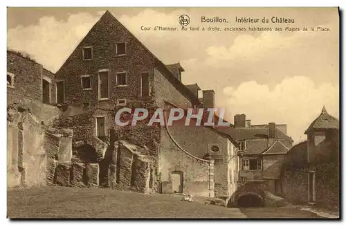 Cartes postales Bouillon Interieur du Chateau Cour d&#39honneur Anciennes habitations des majors de la place