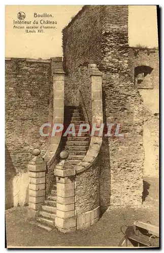 Ansichtskarte AK Bouillon Interieur du Chateau Ancien escalier d&#39honneur Louis XV