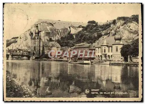 Cartes postales Dinant Hotel De Ville Et Citadelle
