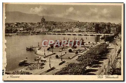 Cartes postales Geneve Vue generale