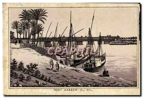 Cartes postales Egypte Pont Kasser El Nil