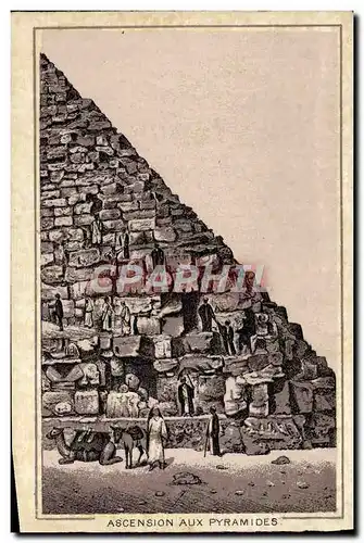 Cartes postales Egype Ascension Aux Pyramides