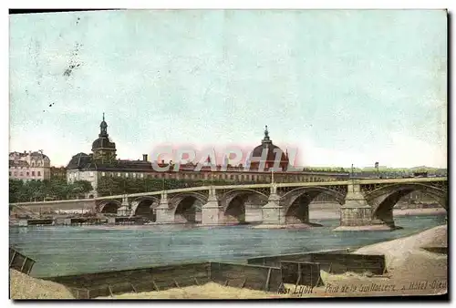 Ansichtskarte AK Lyon Pont de la Guillotiere et Hotel Dieu