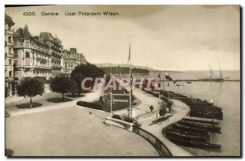 Cartes postales Geneve Quai President Wilson