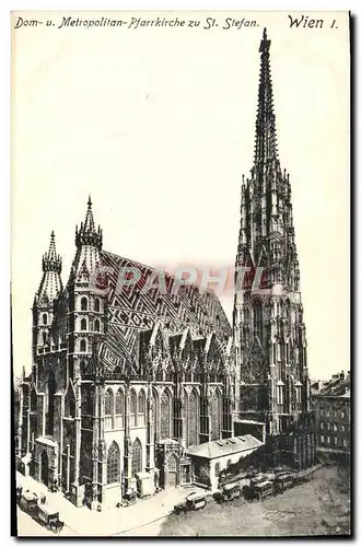 Ansichtskarte AK Wien Dom Metropolitan Pfarrkirche