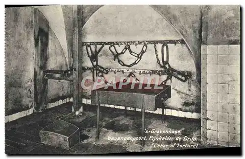 Cartes postales Gravenhage Gevangenpoort Pijnkelder de Drup Torture