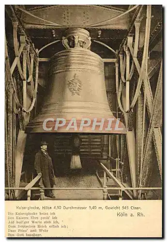 Cartes postales Koln Rh Kaiserglocke Hohe Cloche