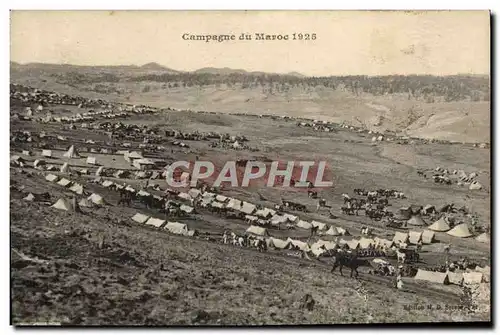 Ansichtskarte AK Campagne du Maroc 1925 Militaria