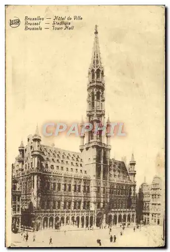 Cartes postales Bruxelles Hotel de Ville