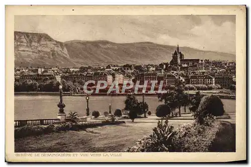 Ansichtskarte AK Geneve Le Debarcadere Et Vue Vers La Ville