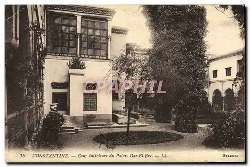 Ansichtskarte AK Constantine Cour Interieure du Palais Dar El Bey