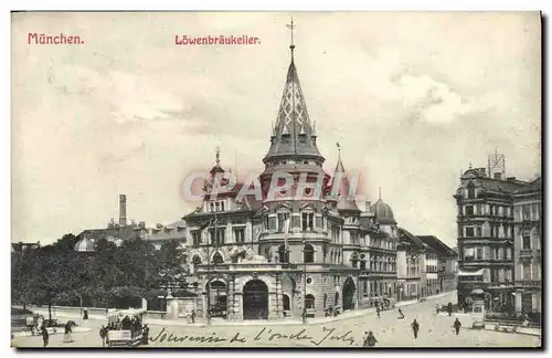 Cartes postales Munchen Lowenbraukelier