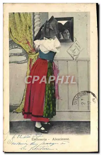 Cartes postales Elsasserin Alsacienne Alsace Femme Folklore