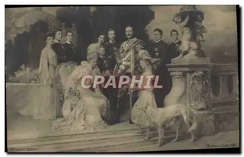 Cartes postales Famille royale Hohenzollern Chien