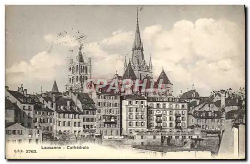 Cartes postales Lausanne Cathedrale