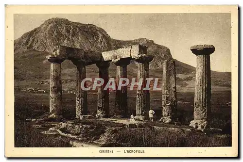 Cartes postales Corinthe L&#39Acropole