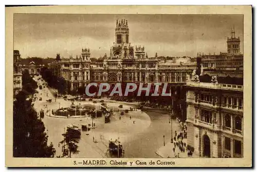 Cartes postales Madrid Cibeles Case de Correos