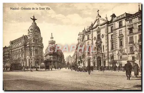 Cartes postales Madrid Entrade de la Gran Via