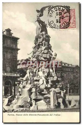 Cartes postales Torino Piazza Dello Statuto Monumento del Frejus