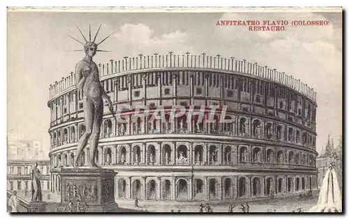 Cartes postales Anfiteatro Flavio Restauro Colosseo