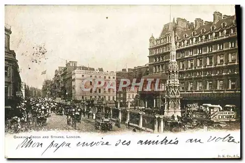 Cartes postales London Charing Cross And Strand