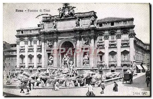 Cartes postales Roma Fontana di Trevi