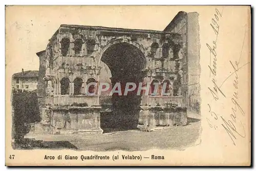 Ansichtskarte AK Roma Arco di Giano Quadrifronte al Velabro