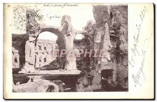 Cartes postales Roma Terme di Caracalla