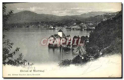 Cartes postales Chillon et Montreux