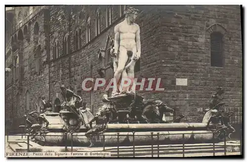 Cartes postales Firenze Piazza della Signoria Fontana di Gianbologna