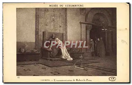 Cartes postales Musee de Luxembourg Laurens L&#39excommunication de Robert le Pieux